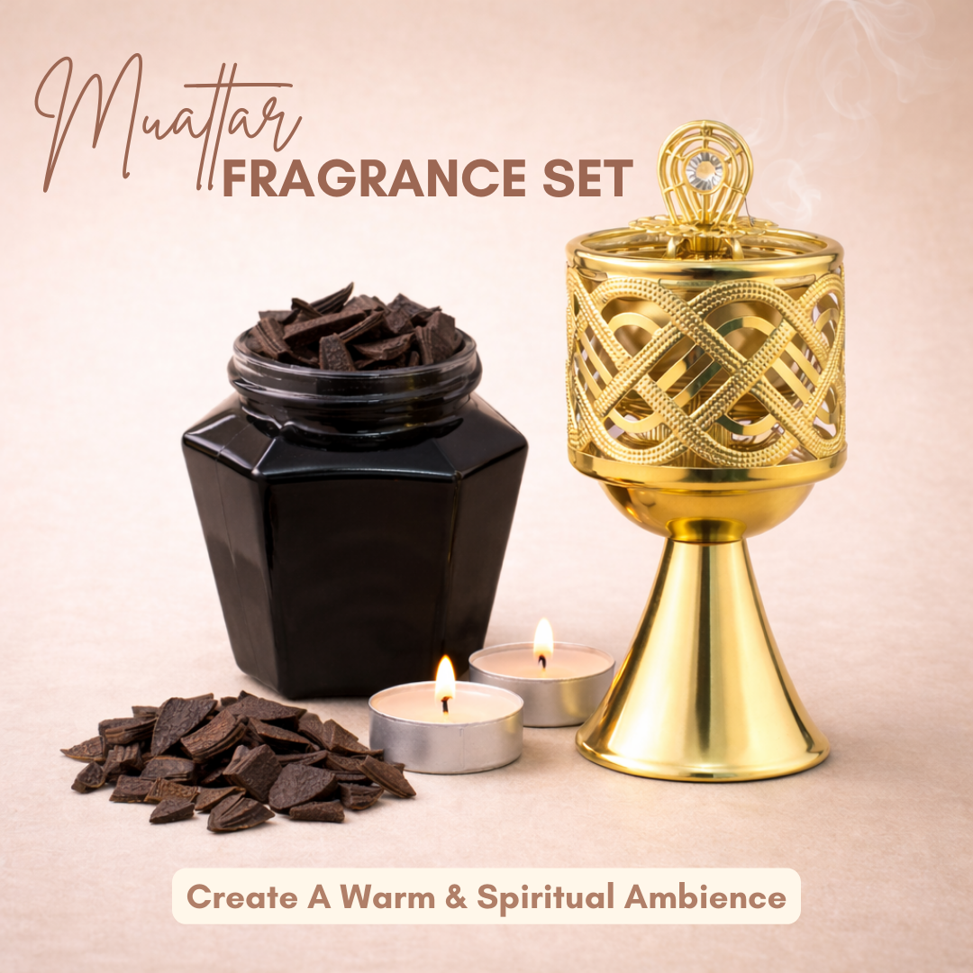 Ramadan Bakhoor Burner & Muattar Set