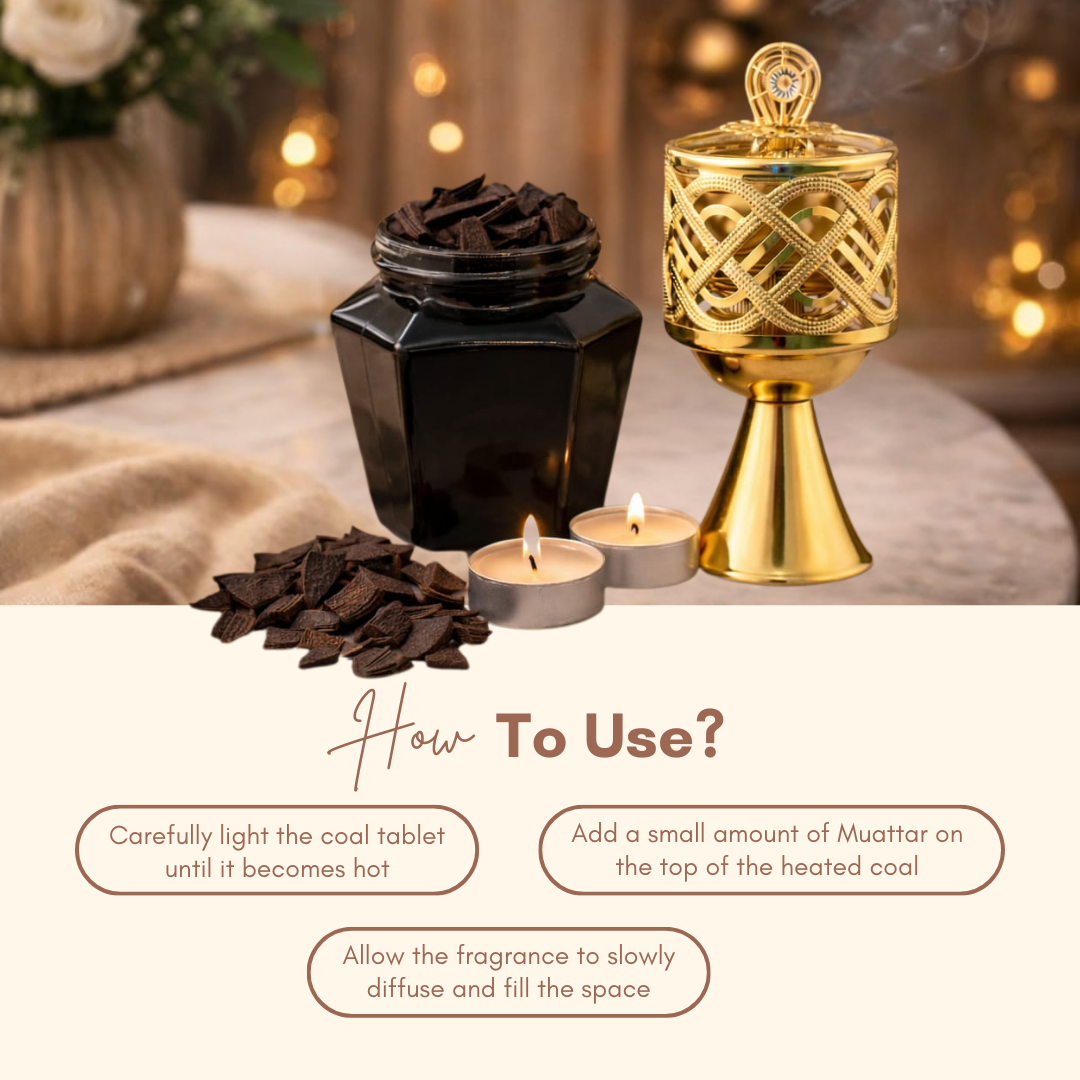Ramadan Bakhoor Burner & Muattar Set