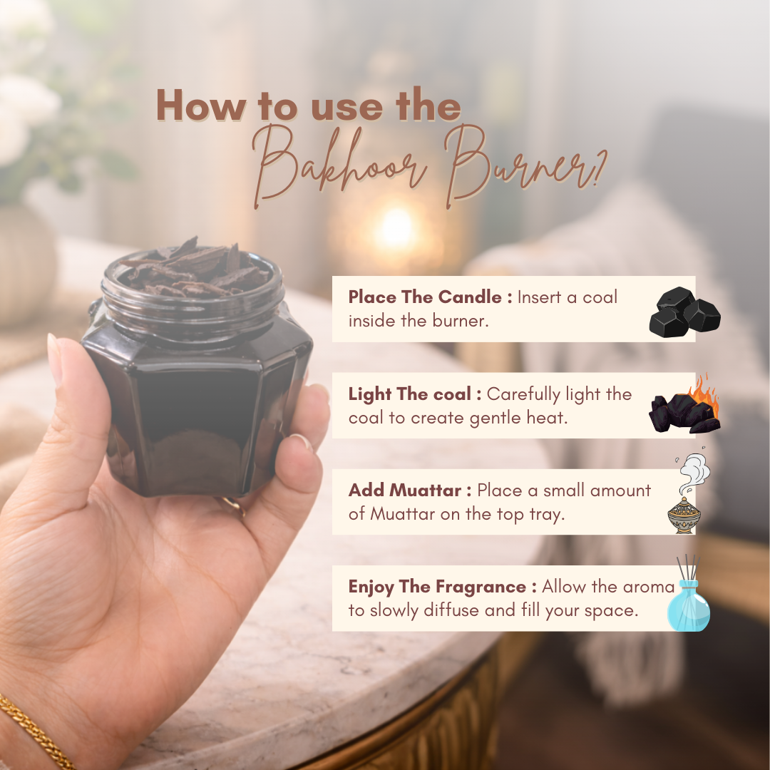 Ramadan Bakhoor Burner & Muattar Set