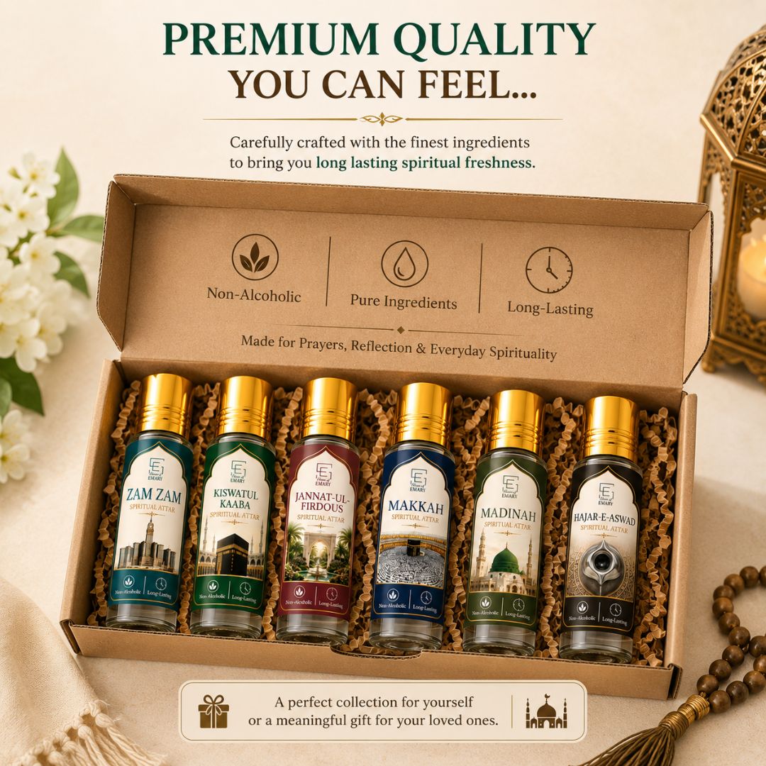 Spiritual Attar Set of 6 | Non-Alcoholic Perfume Oils