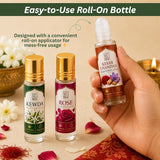 Traditional Attar Set of 6 | Non-Alcoholic Indian Perfume Oils