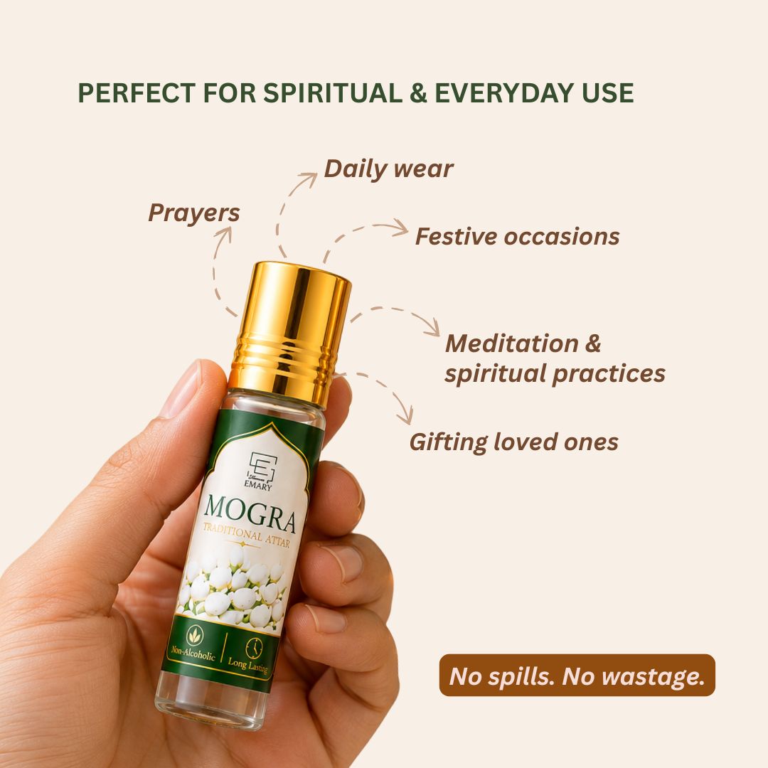 Traditional Attar Set of 6 | Non-Alcoholic Indian Perfume Oils